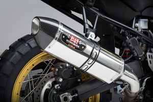 V-STROM 1000 14-19 R-77 Stainless Slip-On Exhaust, w/ Stainless Muffler