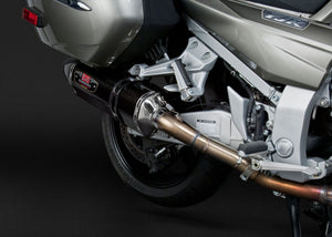 FJR1300A 13-22 R-77 Stainless Slip-On Exhaust, w/ Carbon Fiber Mufflers