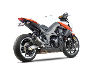 Z1000 10-16 R-77 Stainless Slip-On Exhaust, w/ Carbon Fiber Mufflers