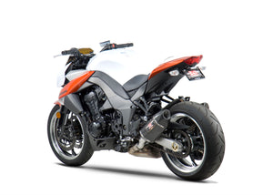 Z1000 10-16 R-77 Stainless Slip-On Exhaust, w/ Carbon Fiber Mufflers