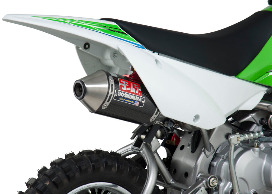 KLX110/L 02-24/SUZ DR-Z110 03-05 RS-2 Stainless Full Exhaust, w/ Carbon Fiber Muffler