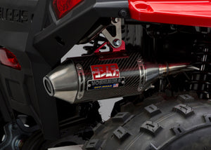 RZR170 10-16 RS-2 Stainless Full Exhaust, w/ Carbon Fiber Muffler