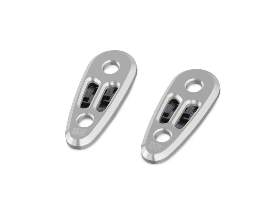 KAWASAKI NINJA 250R 2008-12 Mirror Hole Caps Silver