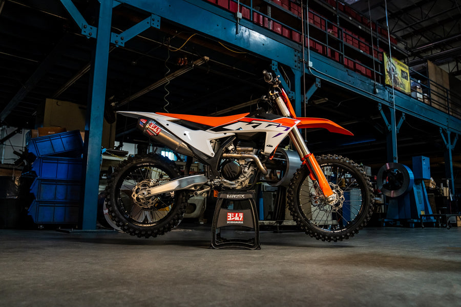 KTM 250/350SX-F / Husqvarna FC250/350 22-24 RS-12 Titanium Full Exhaust, w/ Titanium Muffler